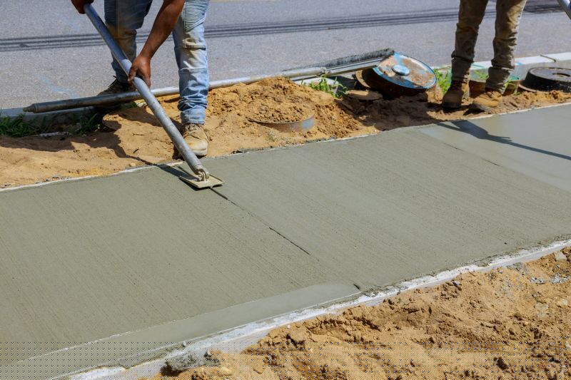 Cement Walkway Installation